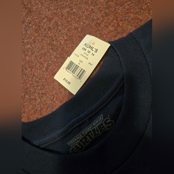 Men's XL Navy Ninja Turtles Shirt - Picture 3 of 5